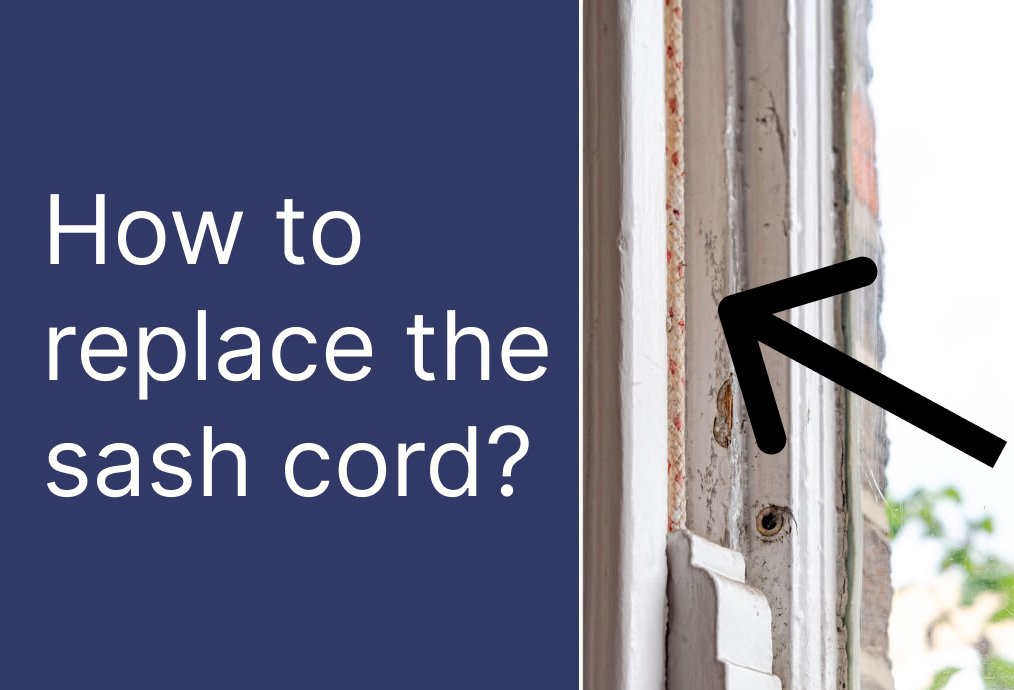 How to replace the sash cord