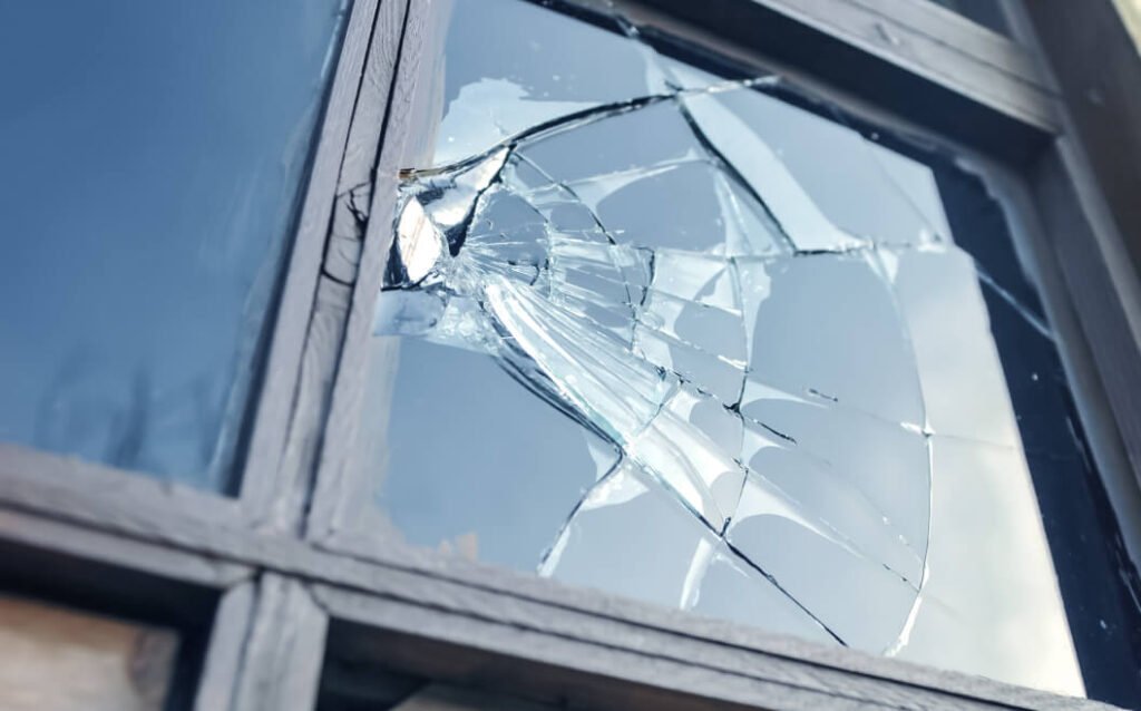 replace a broken glass pane