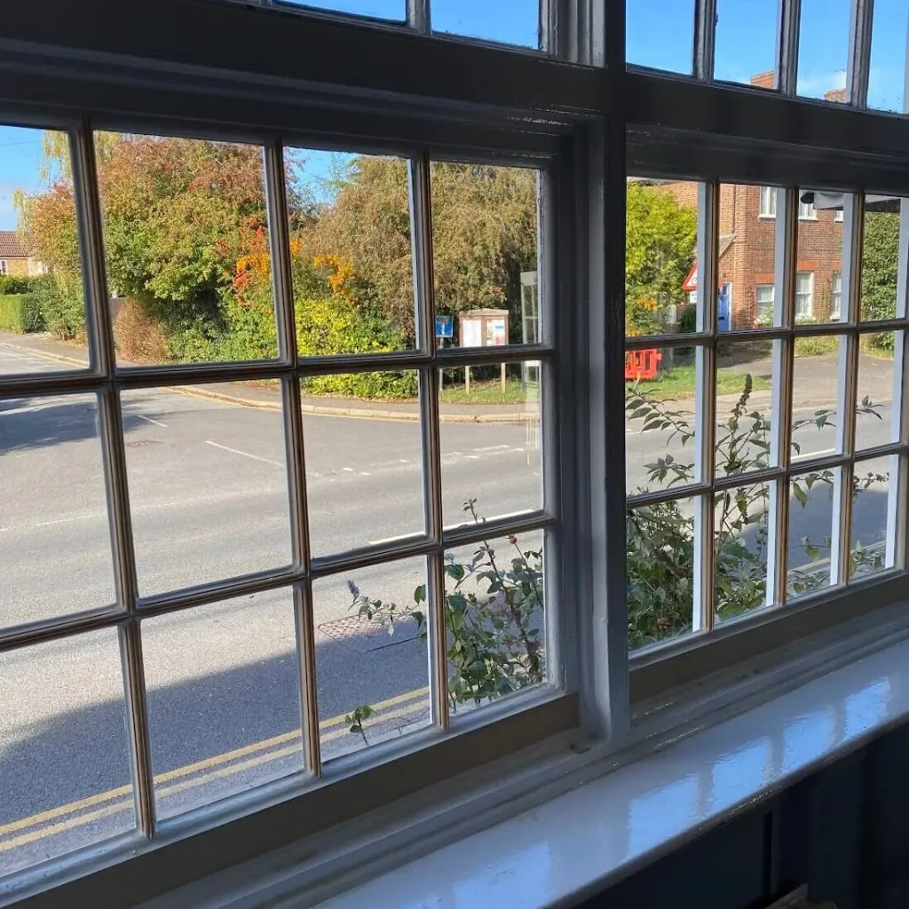 Restored timber sash windows in Surrey