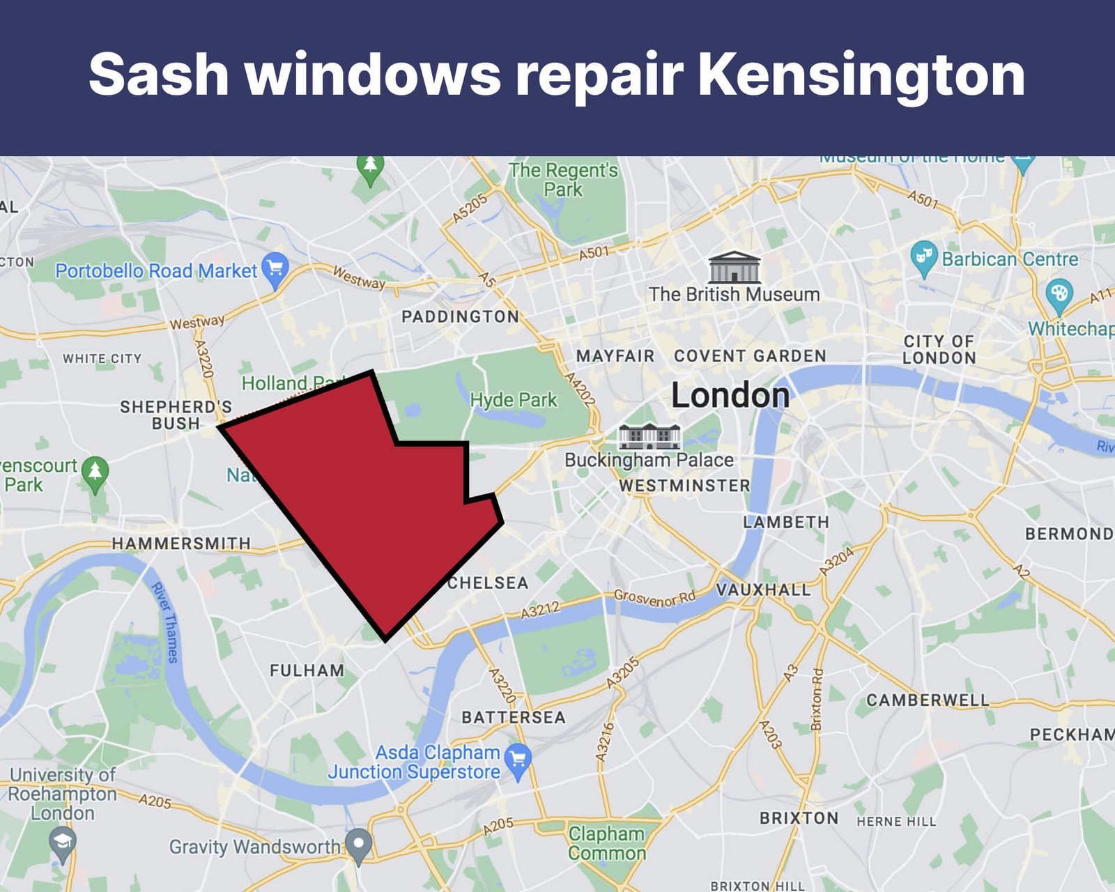 Sash windows repair Kensington - Sash windows Specialist London