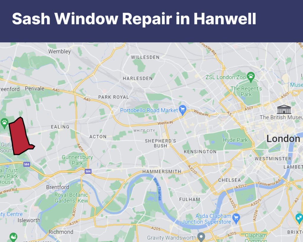 Sash window repair in Hanwell