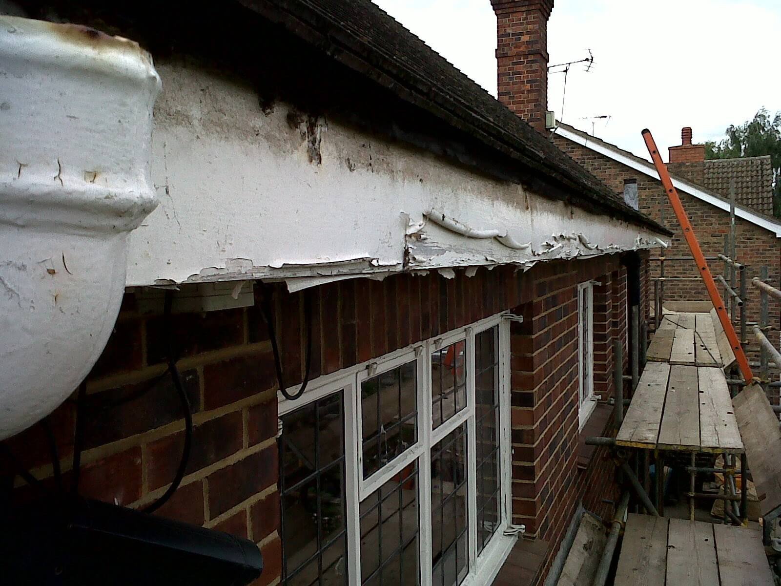 rotten soffit board