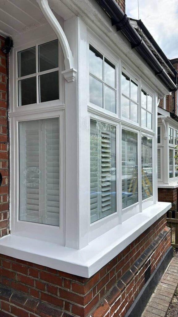 Bay casement window double glazed