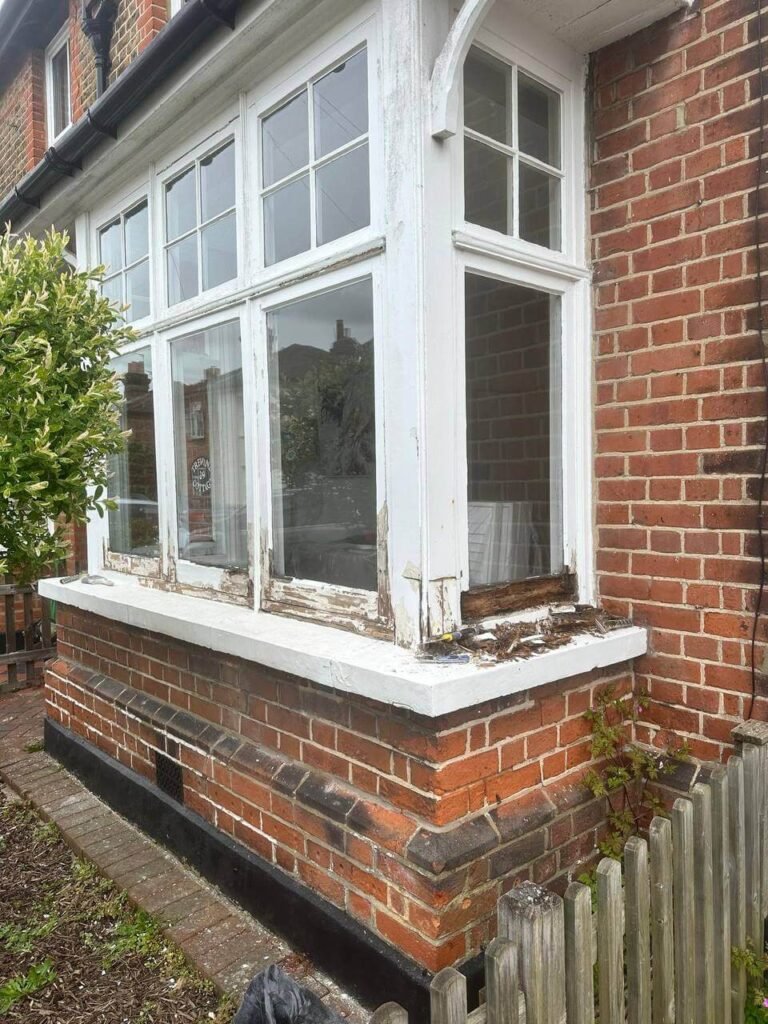 Bay casement window rotting