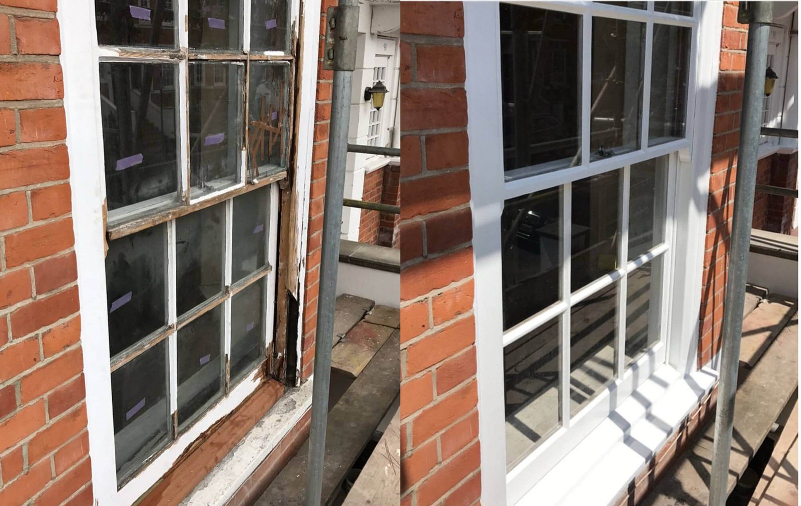 Sash window restoration in Hammersmith